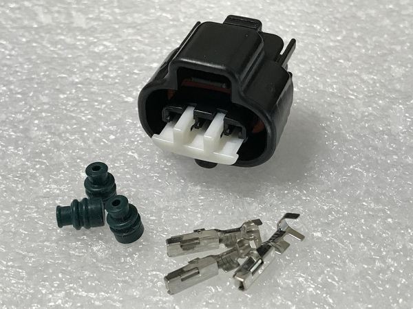 【VCM3PFS黒】日本メーカー製 スロットルセンサー コネクター カプラー 端子 シール セット レッツ4 検) アドレス V125G_画像1