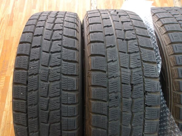 O 送料無料 希少サイズ バリ山 15 4H100 5.5J+42 6J+50 165/65R15 185/60R15 ダンロップ スタッドレス スマート フォーフォー フォーツーの画像9