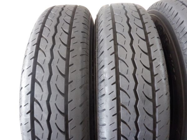 S 送料無料 24年新作 Gスピード 12 4H100 4J+43 新車外し 22年製 145/80R12 LT N-VAN スクラム ミニキャブ サンバー ハイゼット キャリィの画像8