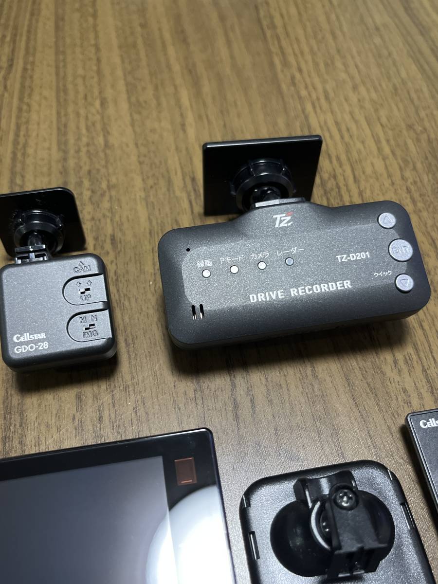 セルスター TZ-R203L TZ-D201 ドライブレコーダー レーダー探知機 TZ-R203L 探知機レーダー TZ-D201、GDO-28 ドラレコ