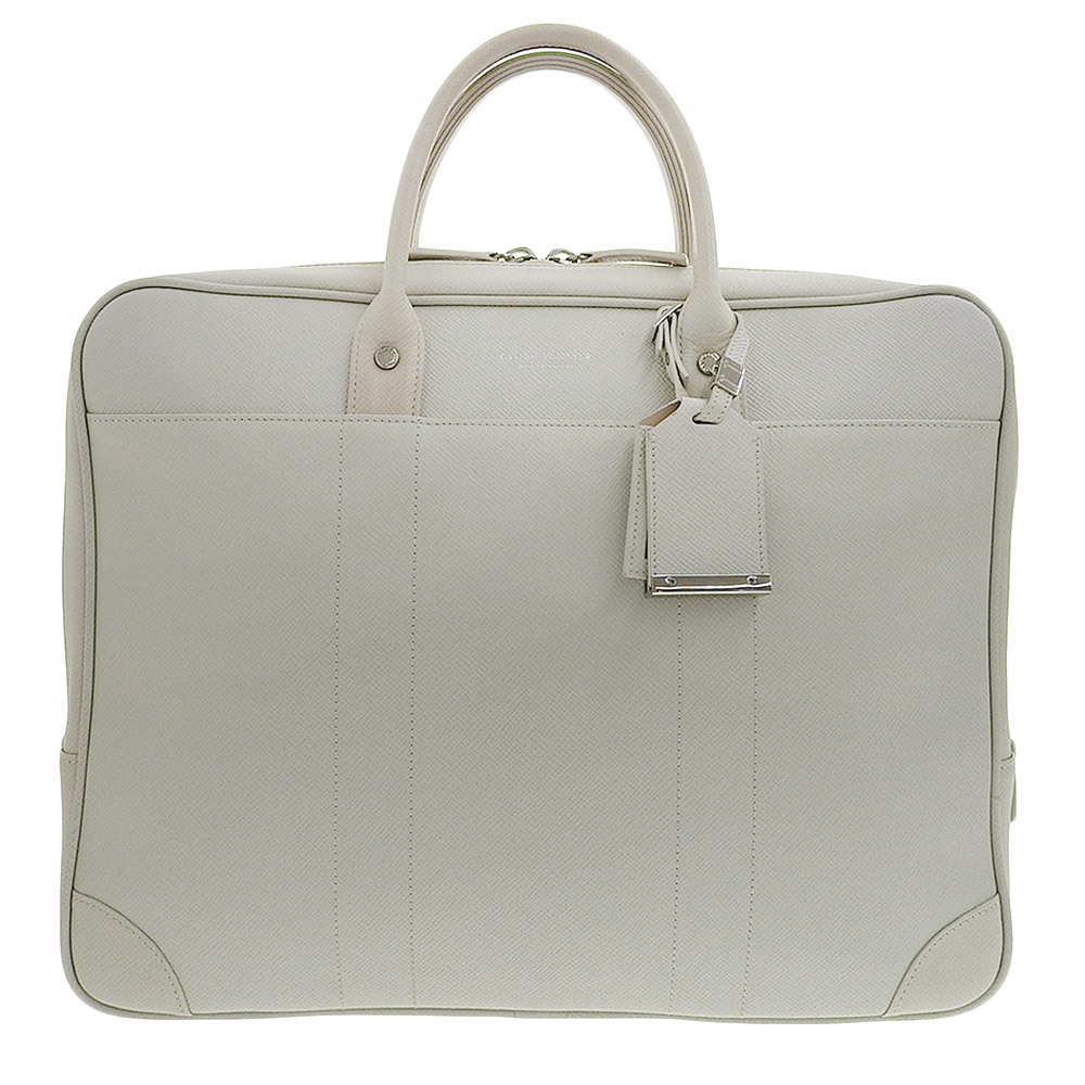  super-beauty goods glove Toro ta-2020 year leather attache case Brief business travel bag ivory lady's office . several times use degree 
