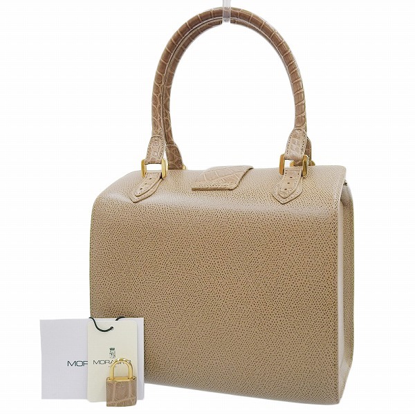  super-beauty goods molabitoMORABITO present Logo oruse-PM crocodile × car f signature line handbag regular price 661500 jpy 