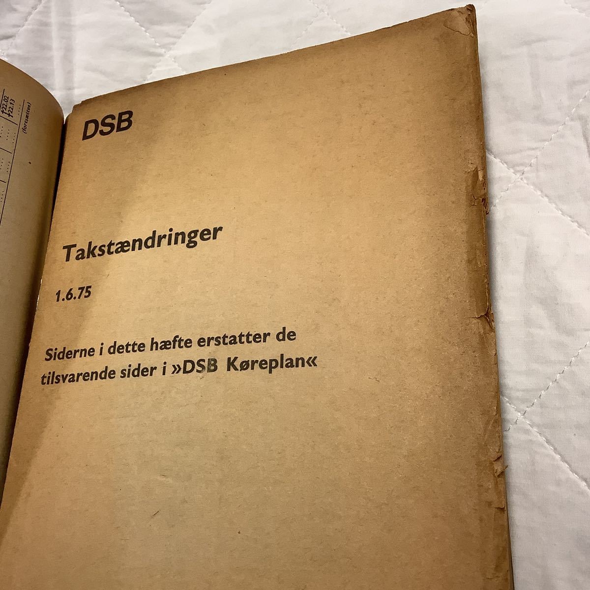《S2》デンマークの時刻表　1975年_画像3