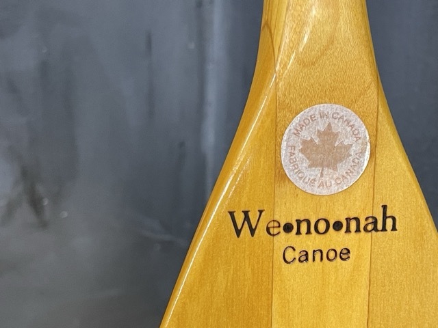  из дерева лопасть 2 шт. комплект [ б/у ]We*no*nah Canoewinona каноэ отдушина вал примерно 123cm Canadian каноэ Canada производства уличный /56510