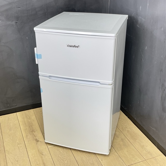 ほぼ新品 コンフィー ノンフロン冷凍冷蔵庫 RCT90WH/E 2023年製 90L 右開き 1人暮らし用 白 025007 /20411
