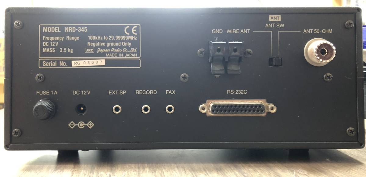 JRC 日本無線 NRD-345 受信機 オプションフィルター内蔵 完全動作品