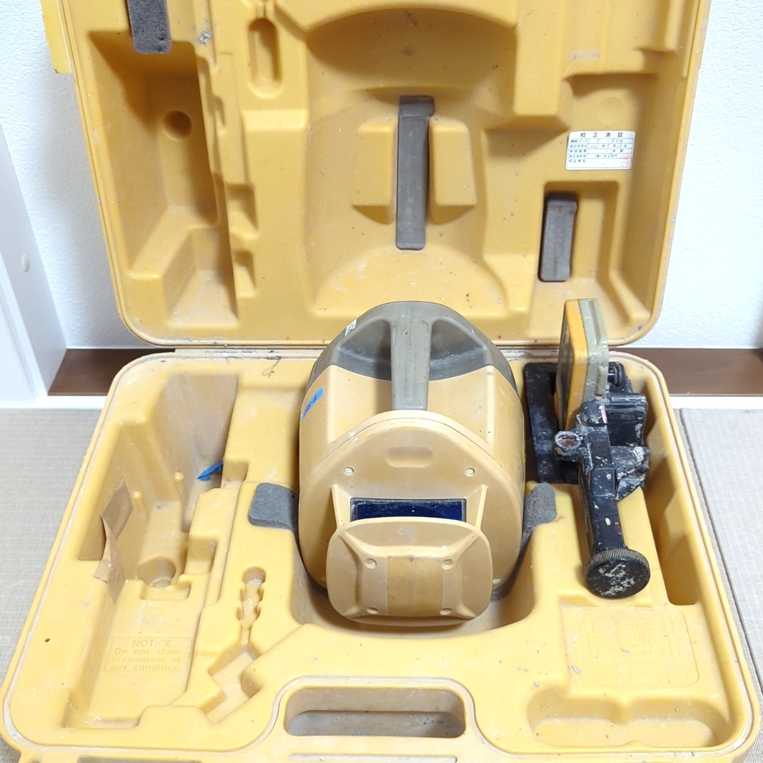 ★動作OK★ TOPCON RL-H3CL / ローテーティングレーザー 受光器 LS-80L 回転レーザーレベル トプコン ケース付き_画像9