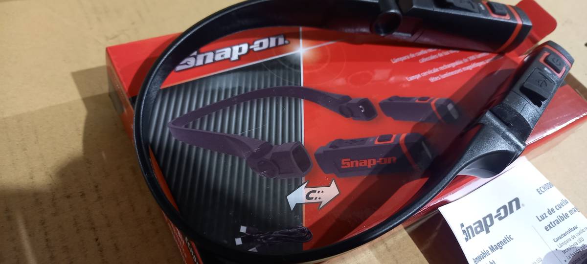 スナップオン Snap-on 充電式 LED ハンズフリーネックライト オレンジ スナップオン Snap-on 充電式 LED ハンズフリーネックライト オレンジ