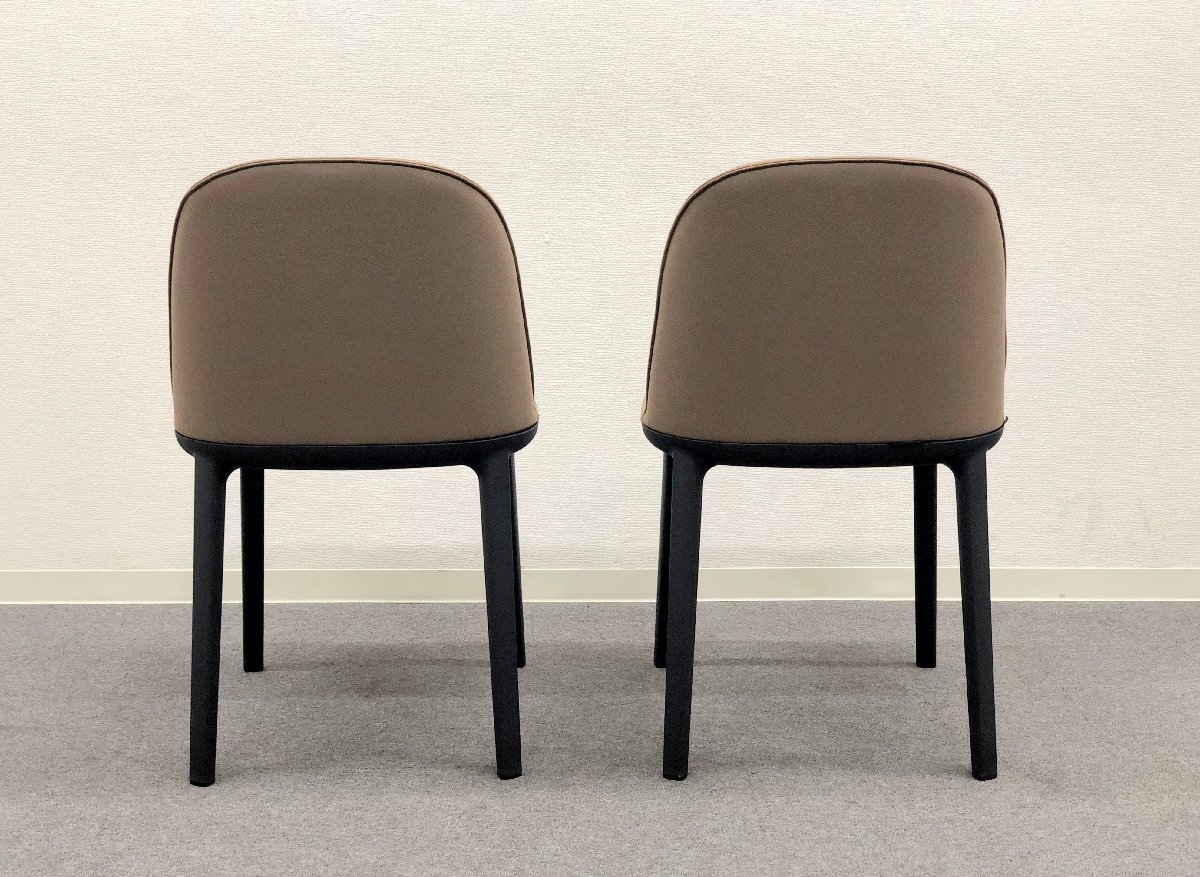 ■vitra/ヴィトラ■Softshell Side Chair/ソフトシェル サイド チェア 2脚セット ブラウン系 ファブリック★埼玉発送★の画像3