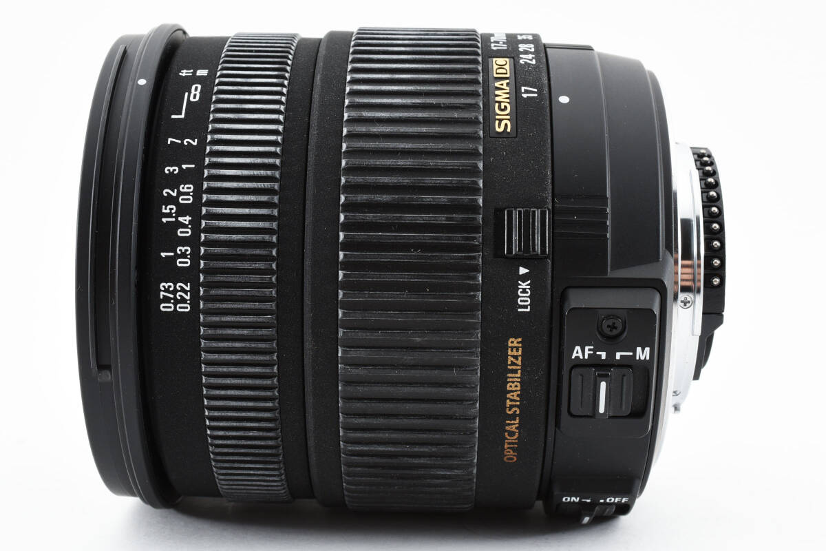【美品】ニコン用 Sigma DC 17-70mm F/2.8-4 Macro OS HSM Lens For Nikon オートフォーカス 2444_画像6