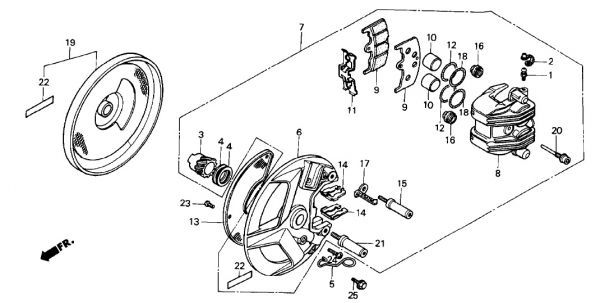 MC08 純正 マスターシリンダー ダイヤフラム VT250F インテグラ VT250Z フロント マスタ VT250F2F クラッチ マスター .ma5_MC08 107-112 Ｆ-11