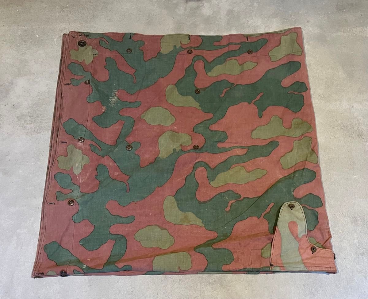 実物 イタリア軍幕 サンマルコ迷彩 ポンチョ テント ミリタリー 実物 イタリア軍幕 サンマルコ迷彩 ポンチョ テント ミリタリー