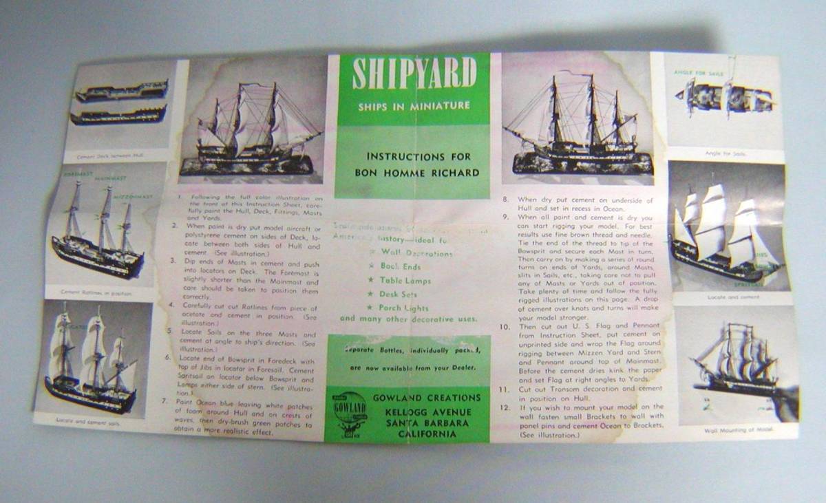 SHIPYARD BON HOMME RICHARD 帆船　KIT　アメリカで購入_画像7