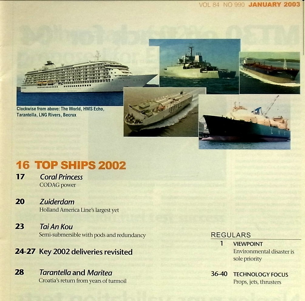  Британия судно технология журнал The MotorShip 990 номер 