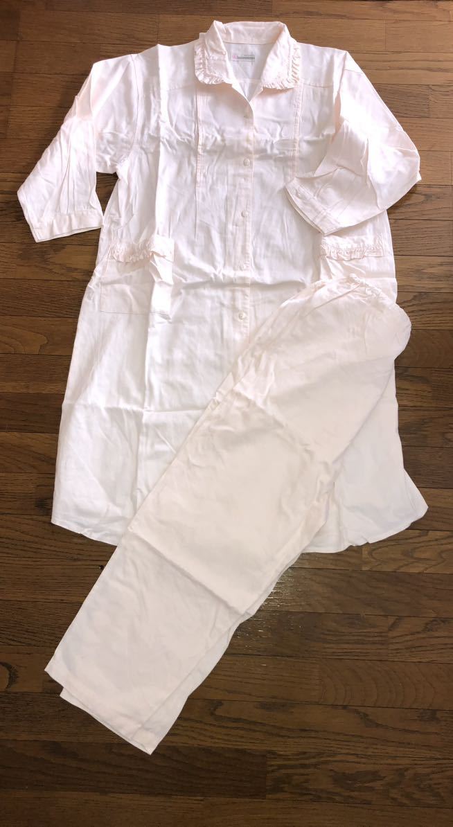  rose ma dam * maternity pyjamas cotton 100 made in Japan top and bottom set nursing . attaching light pink free size!