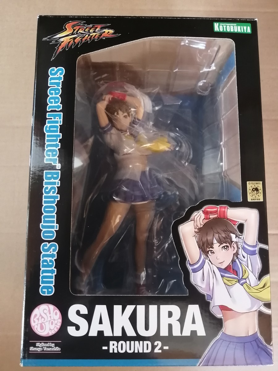 未開封　コトブキヤ ストリートファイター 美少女 さくら ROUND2 1/7 スケール フィギュア　 KOTOBUKIYA STREET FIGHTER SAKURA　壽屋_画像1