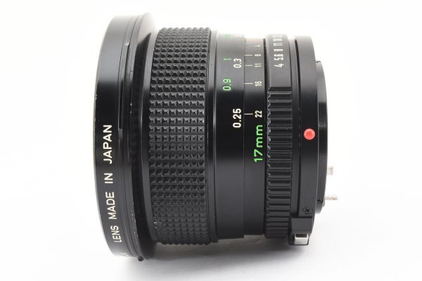 ADS3130★ 外観美品 ★ キヤノン CANON NEW FD 17mm F4_画像7