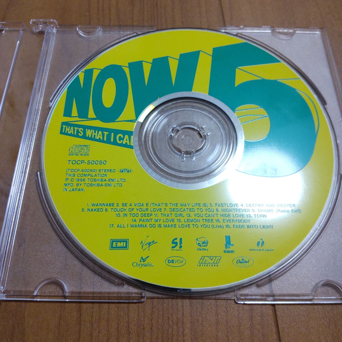 NOW5 洋楽 オムニバスアルバム  CD ドライブ カラオケ 中身のみ CD本体のみ 