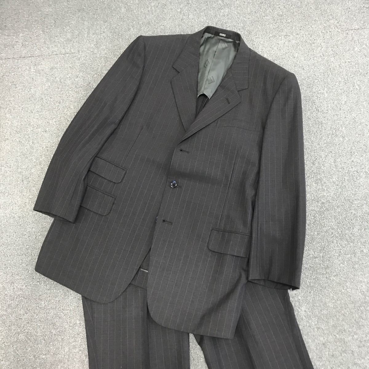 【KZ81】1000円スタート★中古品★dunhill/ダンヒル　スーツ　セットアップ　SEIBU　黒×紫_画像3