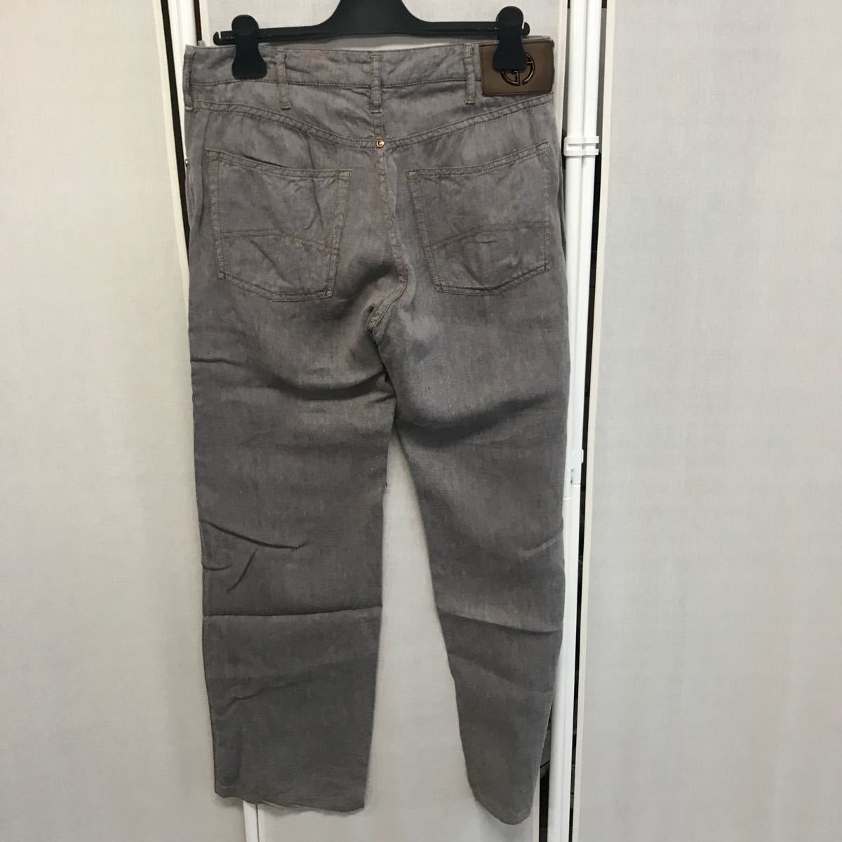 【KZ92】1000円スタート★古着★GIORGIO ARMANI/ジョルジオアルマーニ　グレーデニム　薄手　33_画像5