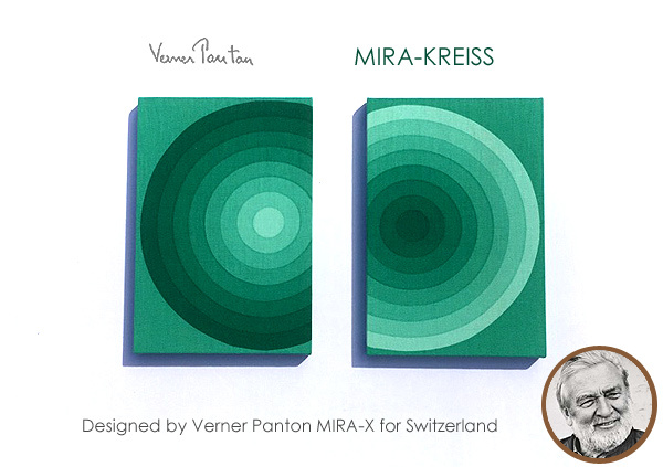 ラスト！左側1枚のみ出品 Verner Panton パントン MIRA-KREISS 人気のグリーン 1点のみ サークル【検索】FLOSアルテミデYamagiwaポーリン