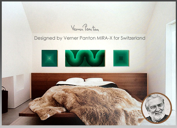 貴重なグリーングラデ Verner Panton パントン MIRA-SQUARE 貴重なグリーングラデ Verner Panton パントン MIRA-SQUARE