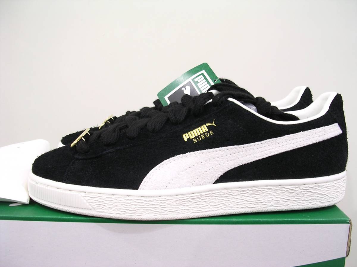 新品 PUMA SUEDE FAT LACE 黒白 US9.5 27.5cm 定価13200円 限定モデル プーマ スエード ファットレース #393167-03 クライド CLYDE_画像7