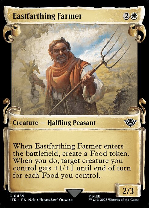 MTG ■白/英語版■ 《東四が一の庄の農夫/Eastfarthing Farmer》▲ショーケース▲ 指輪物語:中つ国の伝承 LTR_画像1