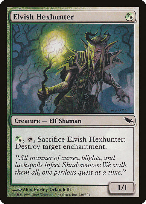 MTG ■金/英語版■ 《エルフの呪詛狩り/Elvish Hexhunter》シャドウムーア SHM_画像1