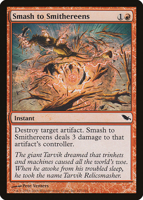 MTG ■赤/英語版■ 《粉々/Smash to Smithereens》シャドウムーア SHM_画像1