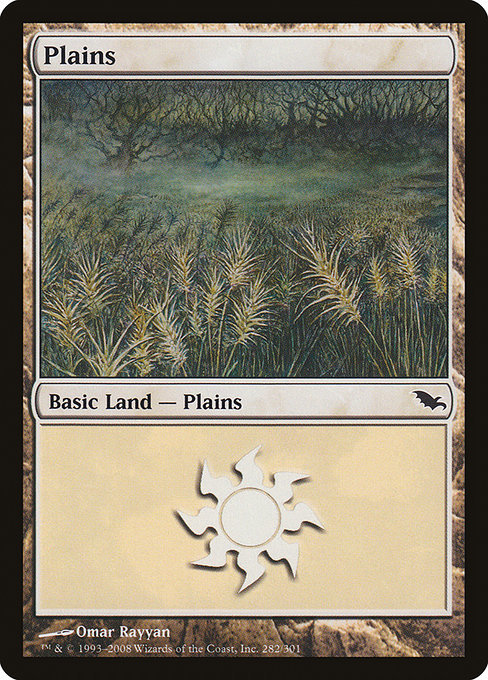 MTG ■土地/英語版■ 《平地/Plains》シャドウムーア SHM_画像1