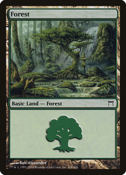 MTG ■土地/英語版■ 《森/Forest》神河物語 CHK_画像1