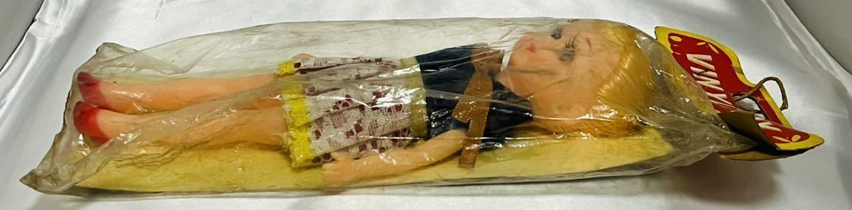  ★当時物　昭和レトロ　Vinyl Toy 日本製 ビニールトイ フィギュア　雑貨　[未開封品] 女の子人形　ヴィンテージ　ソフビ人形　おもちゃ_画像8