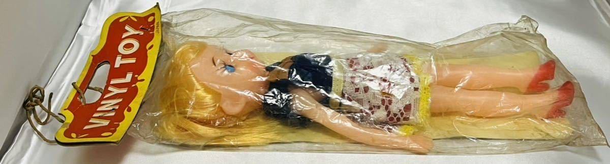  ★当時物　昭和レトロ　Vinyl Toy 日本製 ビニールトイ フィギュア　雑貨　[未開封品] 女の子人形　ヴィンテージ　ソフビ人形　おもちゃ_画像7