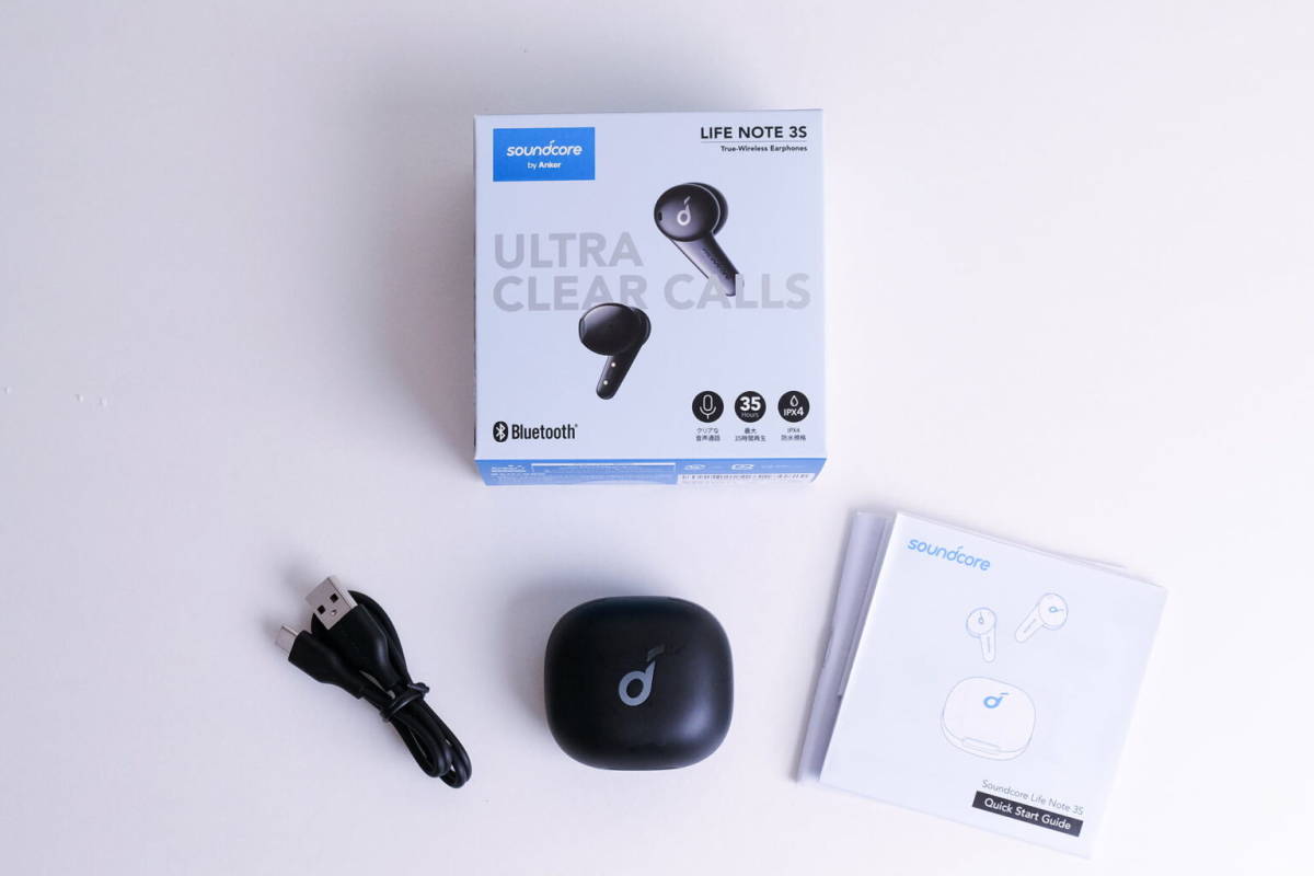 Anker Soundcore Life Note 3S★完全ワイヤレスイヤホン◆Bluetoot/ ワイヤレス充電/専用アプリ対応/PSE技術基準適合★ブラック　1円～_画像4