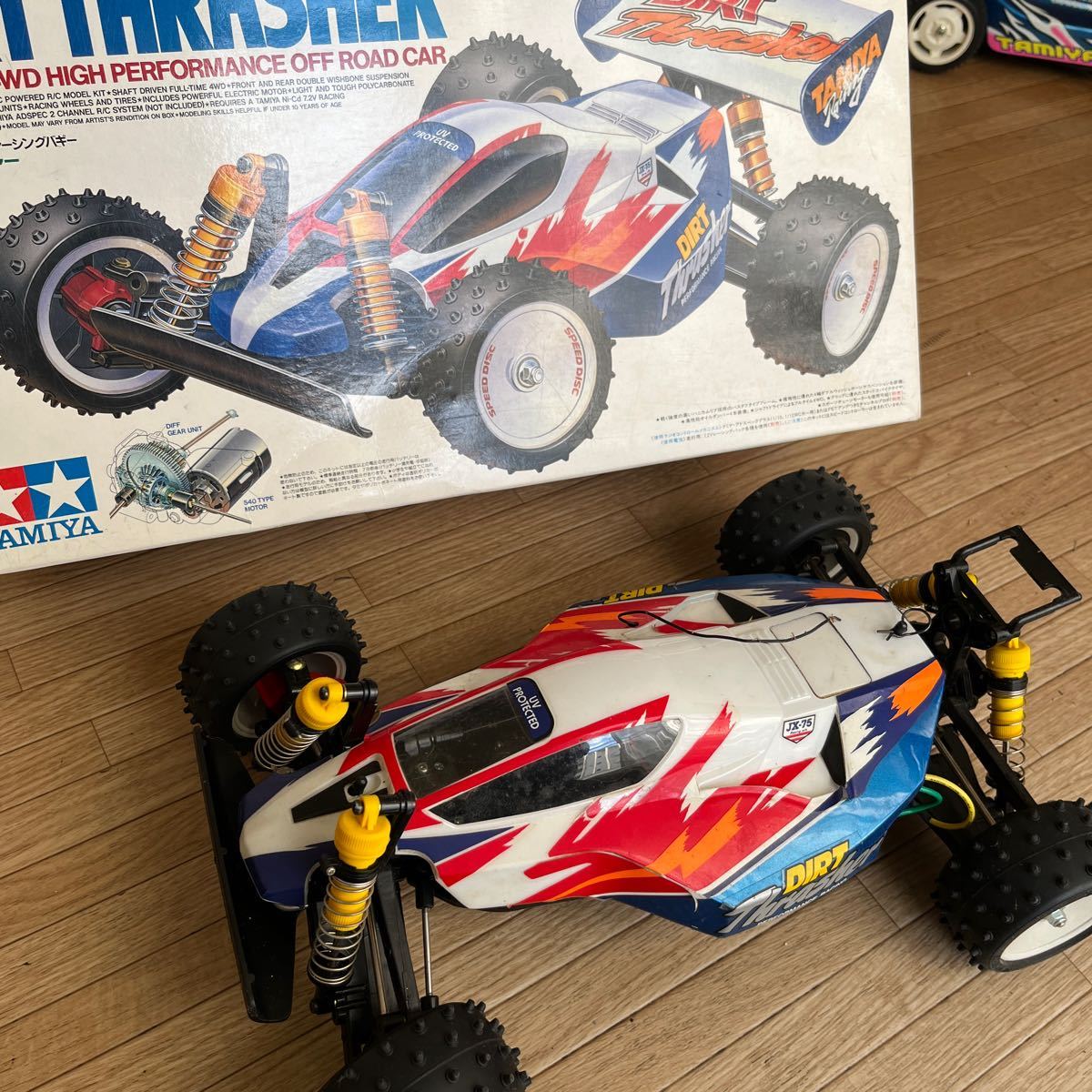 TAMIYA タミヤ DIRT THRASHER 1/10 電動RC・4WDレーシングバギー　ダートスラッシャー　Futaba FP-R122JE MC-230CR