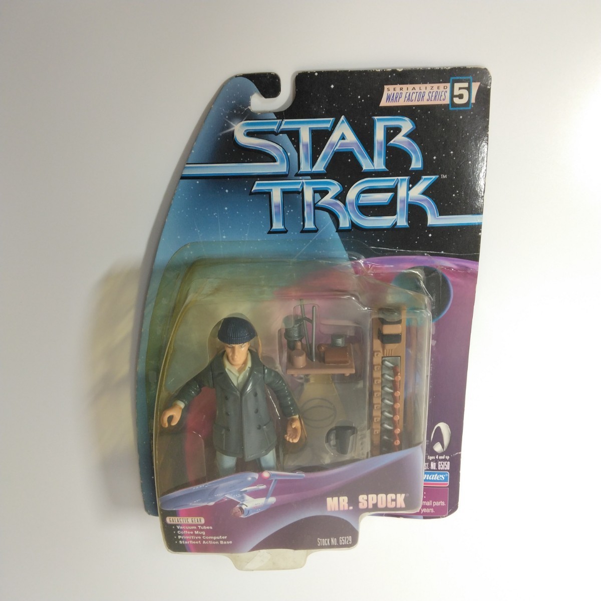 スタートレック ワープファクターシリーズ スポック フィギュア プレイメイツ Star Trek Warp Factor Series 5 Mr. Spock Figure Playmates_画像1