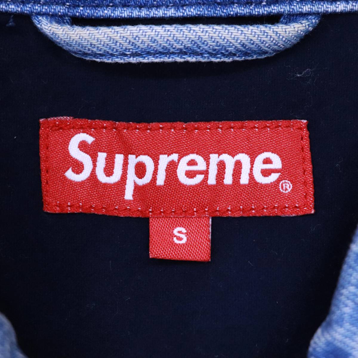 Supreme 16AW Denim Harrington シュプリーム S コットン IDG デニムハリントンジャケット_画像5