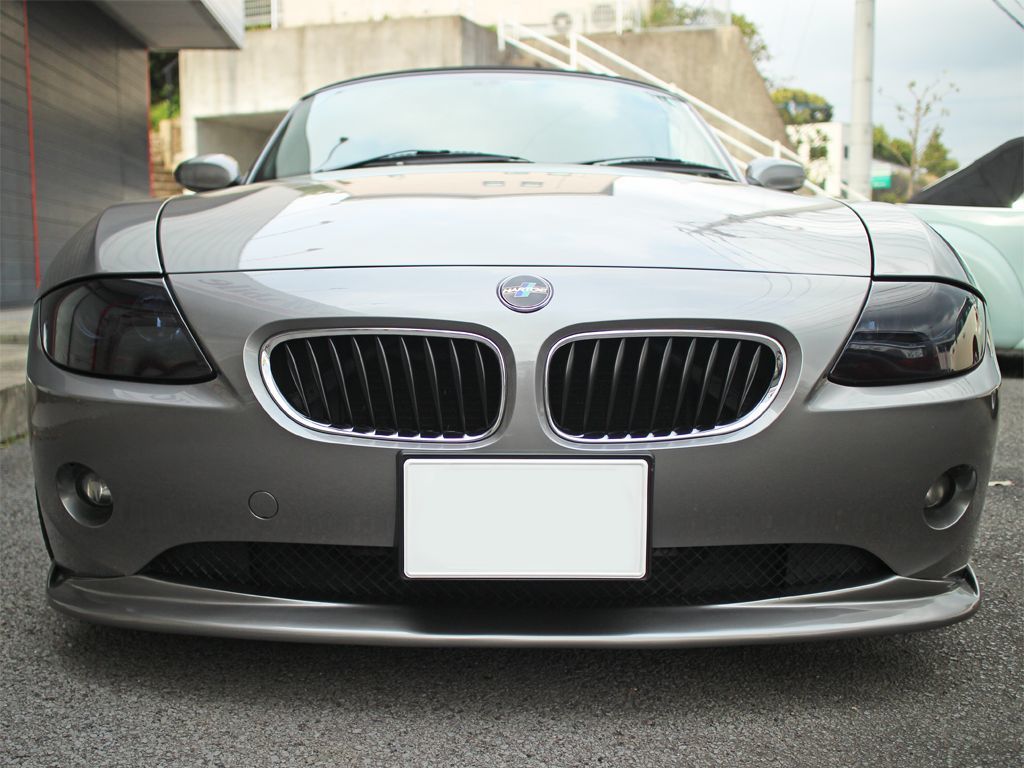 Tint+再利用OK BMW Z4 E85/E86ヘッドライト スモークフィルム 前期/後期LCI T1の画像5