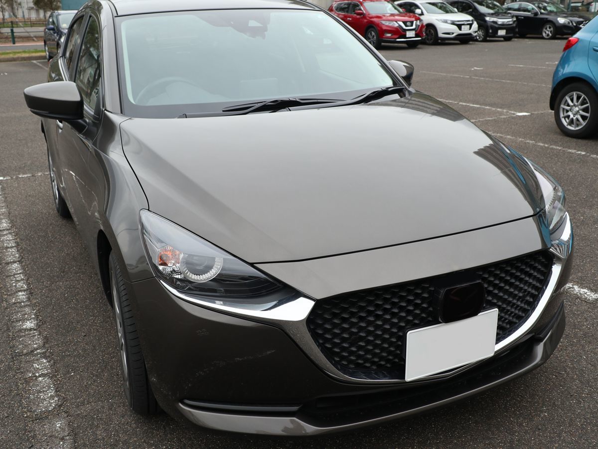 Tint+カット済み エンブレム スモークフィルム(ブラックスモーク5％★MRCC装備車用)MAZDA2/デミオDJ3FS/DJ3AS/DJLFS/DJ5FS/DJ5AS DJの画像3