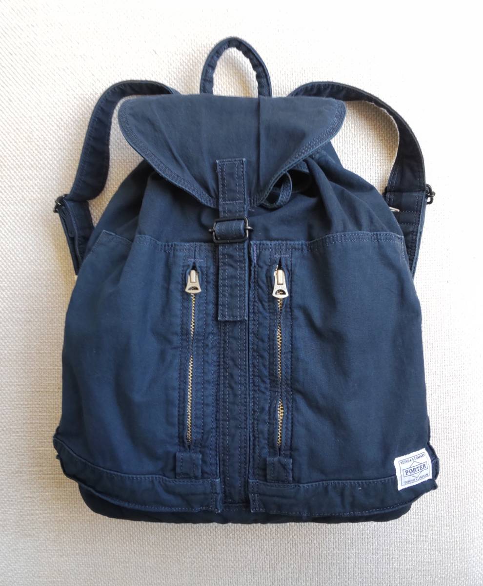 ★希少★良品★ PORTER ポーター DEEPBLUE ディープブルー　リュックサック 吉田カバン_画像1