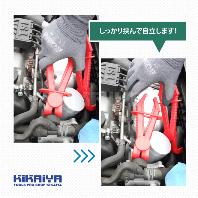 KIKAIYA ラインホースクランプ 90°ホースクランプ 3個入 ベントノーズ ピンチオフ ラインクランプ 交換補助ツール 樹脂製の画像5