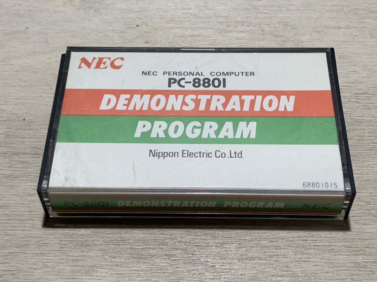 NEC　PC-8801　DEMONSTRATION　PROGRAM　カセットテープ　レトロパソコン_画像2
