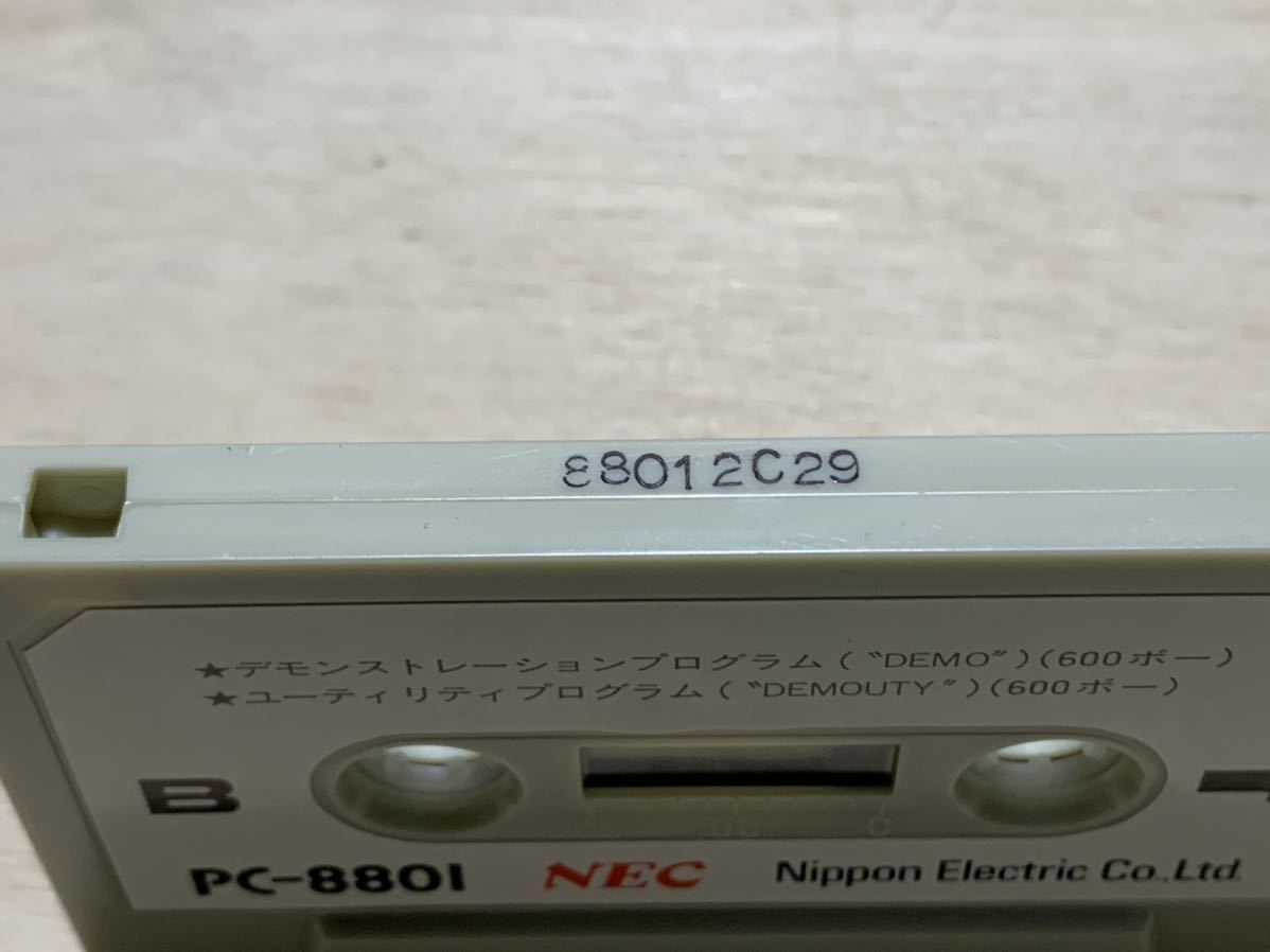 NEC　PC-8801　DEMONSTRATION　PROGRAM　カセットテープ　レトロパソコン_画像4