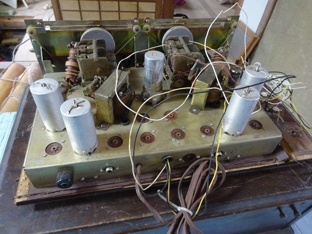 古いラジオ　箱とラジオ部品　一式_画像10