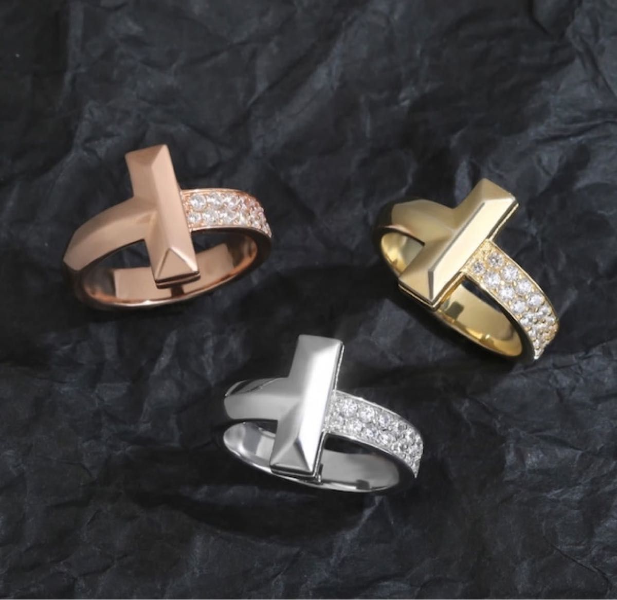 まとめ買い割引あり！ 最高級品質指輪 種類多数 ピンクゴールド ゴールド シルバー アクセサリー リング 指輪