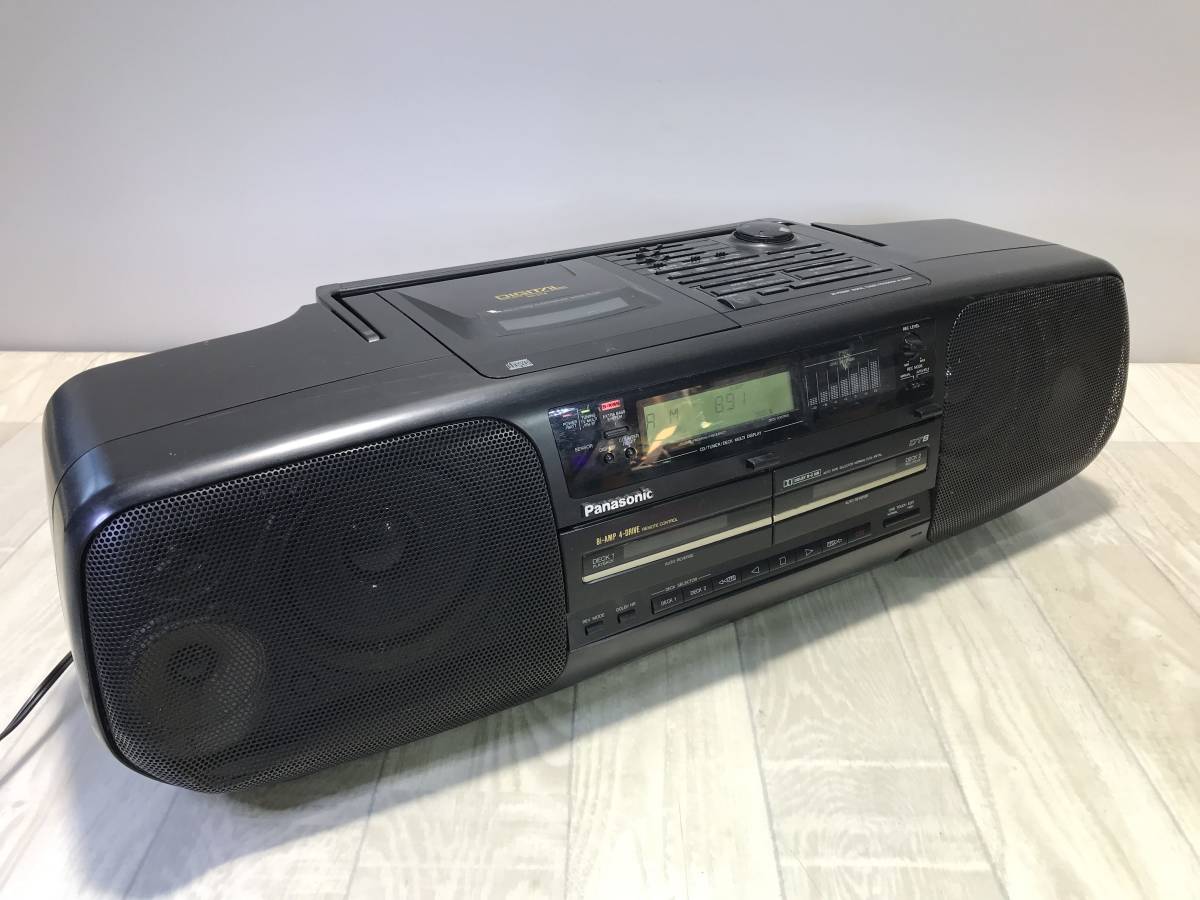 ☆ Panasonic CDラジカセ バブル ラジカセ レトロ RX-DT8 【 一部動作確認済/ 現状品 】 （PN-4A85） ☆_画像1