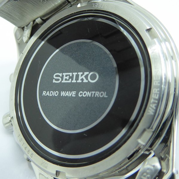 1円～ SEIKO セイコー 電波ソーラー デイト メンズ ウォッチ 7B22-0AZ0 ◆クリックポストor佐川◆ ～2/12(月)終了 質屋-9314_画像7