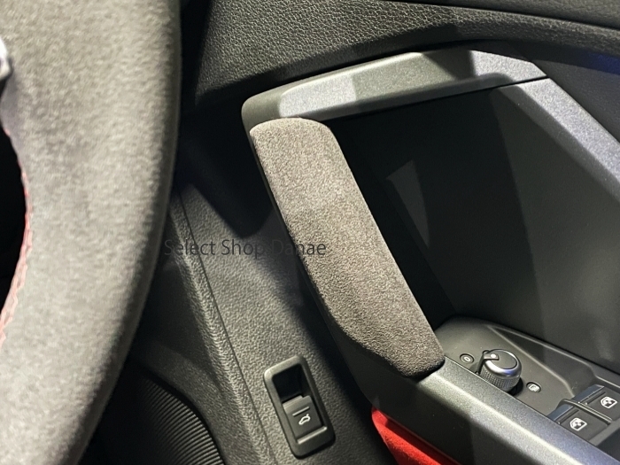 アウディ AUDI Q3 RSQ3用 F3系 3D形成 インナードアハンドル パネル カバー ブラック トリム フレーム インテリア 内装 ドア_画像4