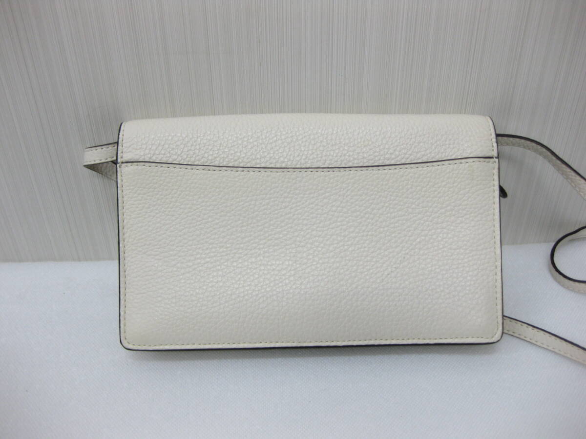 COACH F30256 Coach leather shoulder bag ivory shoulder wallet pouch . purse pouch *a
